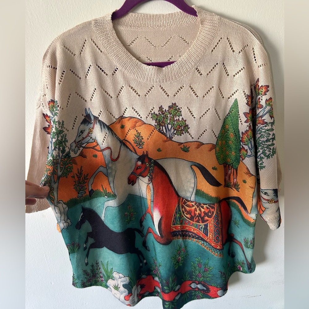 Fabulous Horse Print Women's Sweater